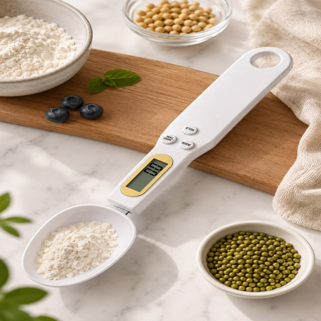 Multi-Function Digital Spoon Scale – 0.1g Precision Kitchen Weighing Scale