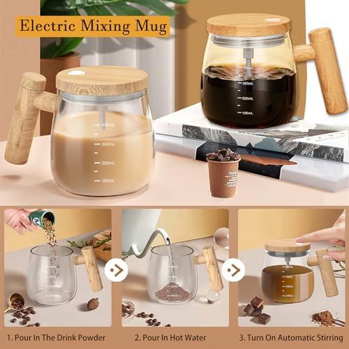Self-Stirring Coffee Mug Battery Operated
