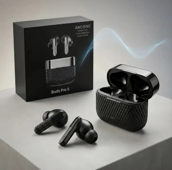 Buds Pro 5 Wireless Bluetooth Earbuds - HD Sound Quality Touch Control And Noise Reduction For Immersive Audio Experience
