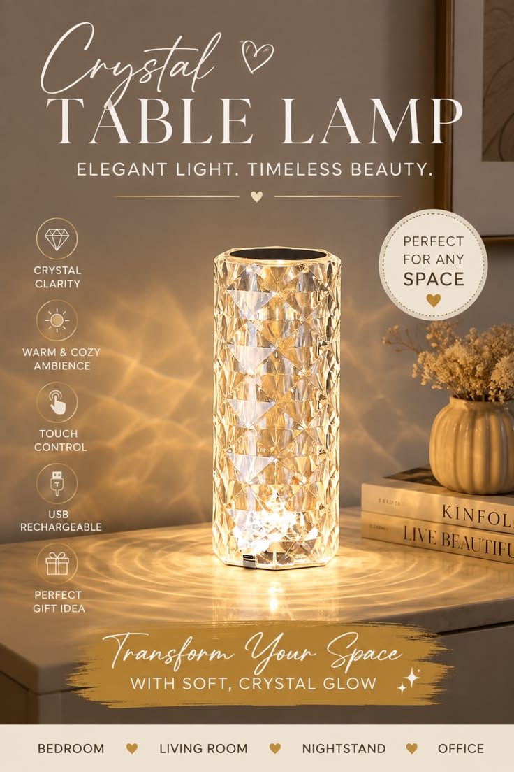 Crystal Diamond Lamp