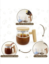 Self-Stirring Coffee Mug Battery Operated