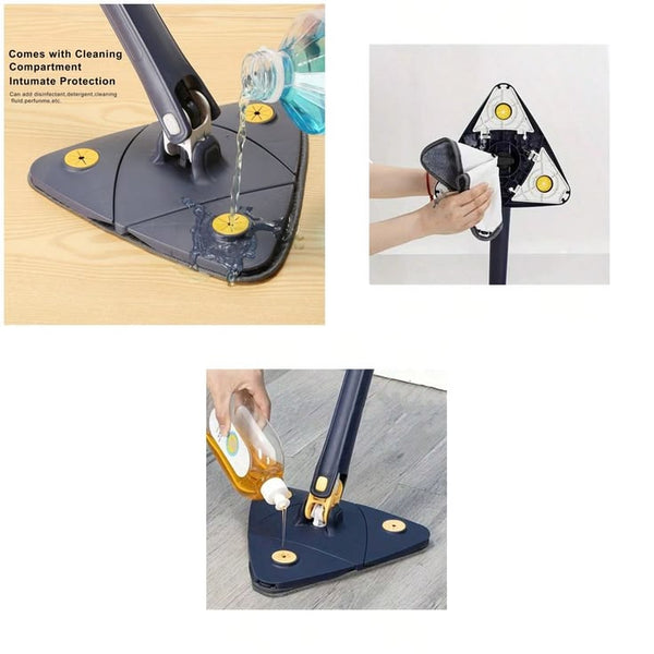 Microfiber Spray Mop with Triangular Head – Floor Cleaning Mop