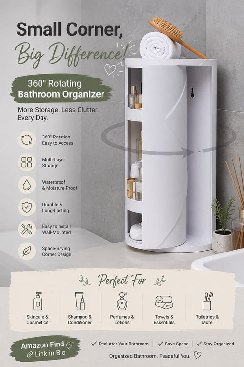 360° Rotating Corner Storage Organizer